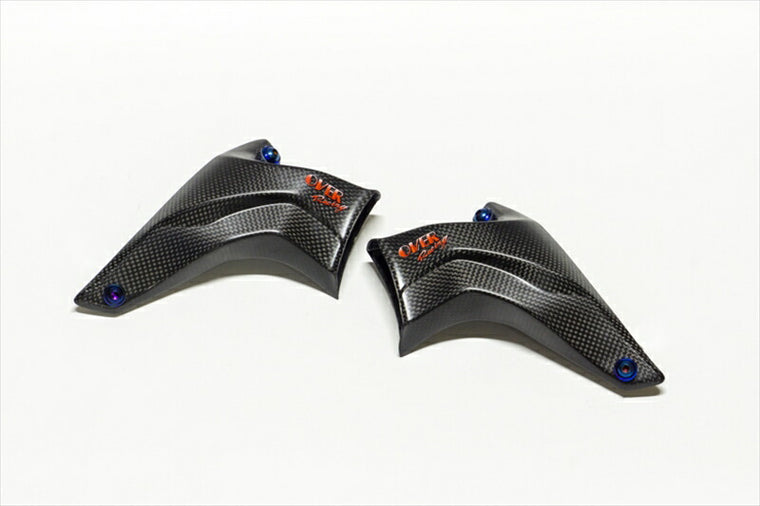 外装  オーヴァーレーシング OVER カーボンフロントキャリパーダクト MAT KATANA GSX-S1000F 73-56-01M 4539770120541 取寄品