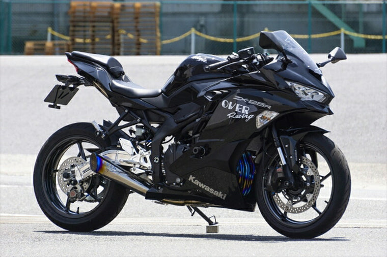 マフラー  オーヴァーレーシング OVER チタンメガホンマフラー 4-2-1 ZX-25R SE 20- エンド焼き有 25-86-022 4539770121067 取寄品
