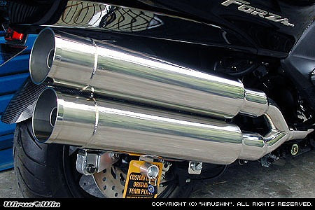 ウイルズウィン WirusWin スタイリッシュツインマフラー バズーカー FORZA(MF08) カタログ品番：P014-3839 メーカー品番：222-14-02