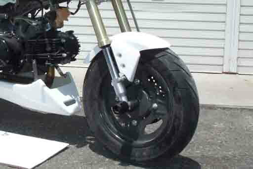 NOJIMA ノジマエンジニアリング フロントフェンダー Z110キット WHTゲル KSR110 カタログ品番：NCW621FF-WT メーカー品番：NCW621FF-WT