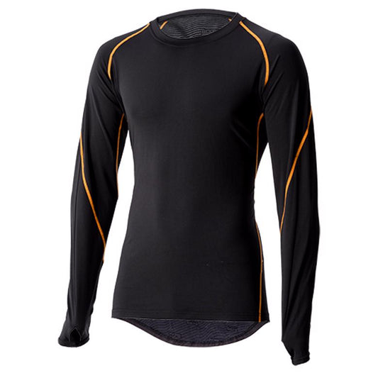 山城 ヤマシロ YAMASHIRO BR オンネツプリントインナー クル-ネック BK ＃XL カタログ品番：P092-2062 メーカー品番：4547544053278