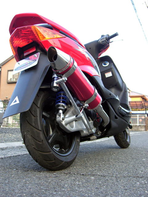 ベリアル ベリアル スティンガーグリードマフラー RED シグナスX カタログ品番：P019-7968 メーカー品番：Y17-12-01