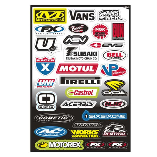 ファクトリーエフェックス ファクトリーFX ステッカーキット スポンサーC KIT カタログ品番：P020-0816 メーカー品番：FX10-68004