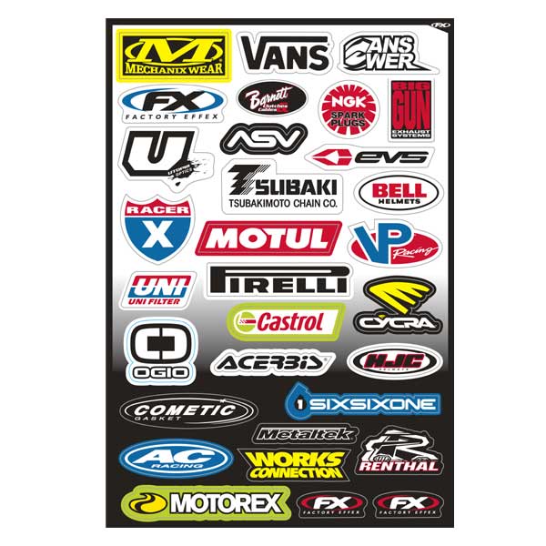 ファクトリーエフェックス ファクトリーFX ステッカーキット スポンサーC KIT カタログ品番：P020-0816 メーカー品番：FX10-68004