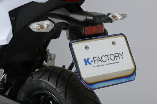 ケイファクトリー K-FACTORY チタニウムホルダープレート チタンヤケイロ X-4 カタログ品番：002WZAE002P メーカー品番：002WZAE002P