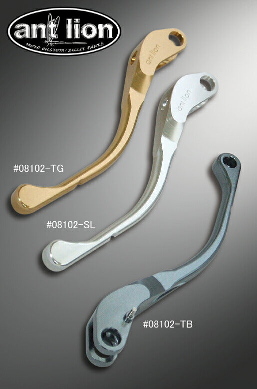 アントライオン antlion ビレットレバー brembo DUCATI用 チタンブルー 対応マスター:セミラジアル クラッチレバー カタログ品番：08102-TB メーカー品番：08102-TB