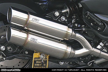 ウイルズウィン WirusWin アトミックツインマフラー ポッパー MAJESTY250(4D9) カタログ品番：P028-2061 メーカー品番：172-13-03