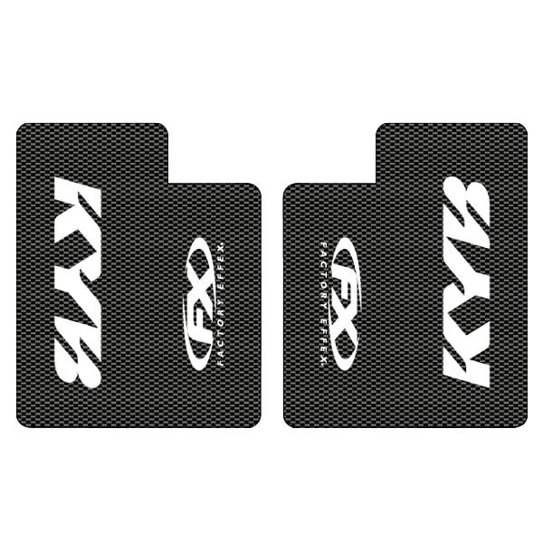 ファクトリーエフェックス ファクトリーFX カーボンフォークデカール KYB ホワイト カタログ品番：P028-2186 メーカー品番：FX10-38012