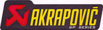 AKRAPOVIC アクラポビッチ タイネツサイレンサー ステッカー 150X44mm NEWロゴ アルミ カタログ品番：P-HST2AL メーカー品番：P-HST2AL