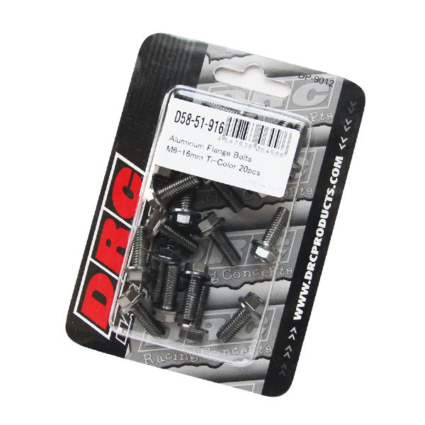 DRC フランジボルト アルミ／チタン 20pcs M6X16mm 《ディーアールシー D58-51-916》◇Cr◇プロト品番P018-9276メーカー品番D58-51-916