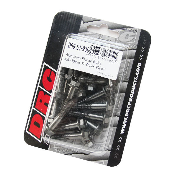 DRC フランジボルト アルミ／チタン 20pcs M6X30mm 《ディーアールシー D58-51-930》◇Cr◇プロト品番P018-9279メーカー品番D58-51-930