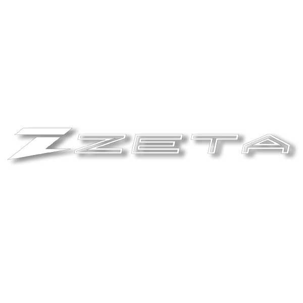ZETA ジータ ステッカー ダイカット WHT 400mm カタログ品番：P044-5260 メーカー品番：ZE50-3634