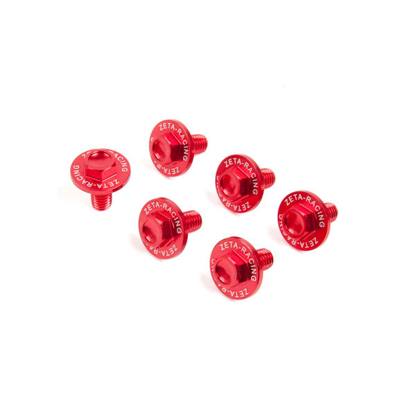 ZETA ジータ フォークガードボルト RED KAWASAKI RED カタログ品番：P075-6115 メーカー品番：ZE88-9202