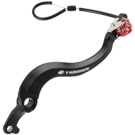ZETA ジータ トリガーブレーキペダル RED CRF250R 450R 450RX カタログ品番：P075-6042 メーカー品番：ZE90-7012