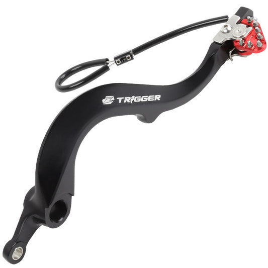 ZETA ジータ トリガーブレーキペダル RED KX250F 06-18 カタログ品番：P075-6044 メーカー品番：ZE90-7112