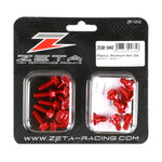 ZETA ジータ アルミボルトセット ガイソウヨウ RED RMZ250 10- 450 11- 17pcs カタログ品番：P075-6108 メーカー品番：ZE88-5442