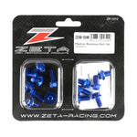 ZETA ジータ アルミボルトセット ガイソウヨウ BLUE DRZ400S SM 14pcs BLUE カタログ品番：P075-6111 メーカー品番：ZE88-5546