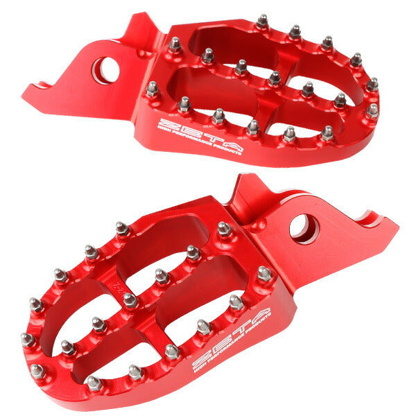 ZETA ジータ アルミフットペグ RED CRF150R 250R 450R 450RX 250X 450X カタログ品番：P075-6059 メーカー品番：ZE93-1022