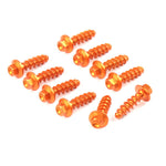ZETA ジータ アルミボルトセット ガイソウヨウ ORANGE KTM タッピングスクリューセット 10pcs カタログ品番：P089-2001 メーカー品番：ZE88-5893