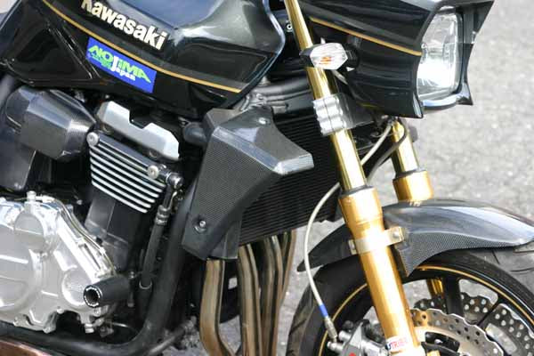 NOJIMA ノジマエンジニアリング ラジエターシュラウド BLKゲル ZRX1200DAEG 09-16 カタログ品番：NCW618RS-BK メーカー品番：NCW618RS-BK