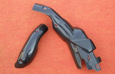 クレバーウルフ マフラーヒートガード 綾織カーボン L YZF-R1 09-