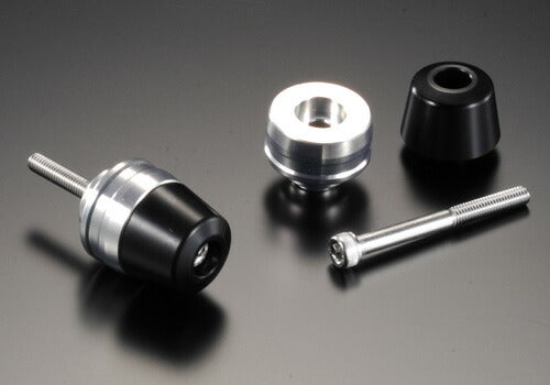 アグラス バーエンド／2ピース ブラック／ホワイト CBR1000RR 08-10