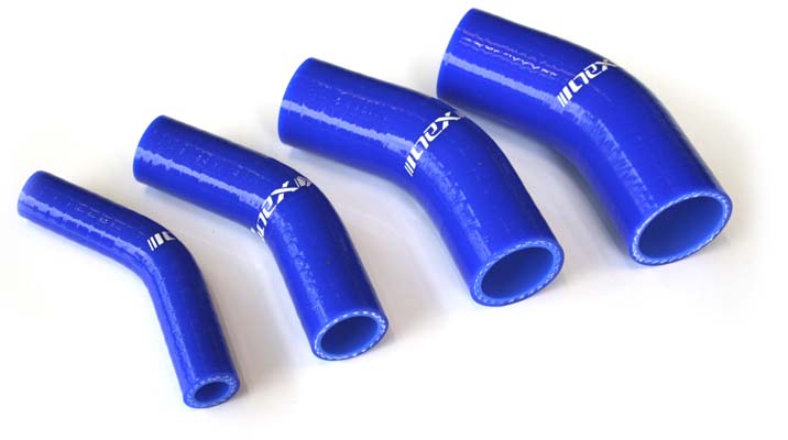 ネックスパフォーマンス ネックス.P シリコンラジエターホース エルボー45度 内径:13mm ブルー カタログ品番：P042-1523 メーカー品番：SHE130-45