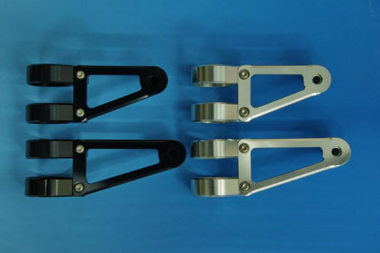 ウッドストック ヘッドライトステー Fタイプ ショート／SLV フォーク径φ43用 《ウッドストック WLS-F43S-SL》◇Cr◇プロト品番P044-0263メーカー品番WLS-F43S-SL