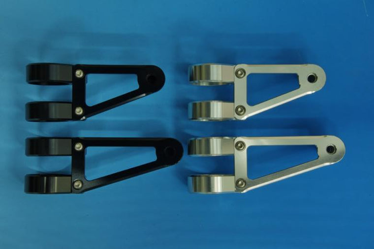 ウッドストック ヘッドライトステー Fタイプ ショート／SLV フォーク径φ43用 《ウッドストック WLS-F43S-SL》◇Cr◇プロト品番P044-0263メーカー品番WLS-F43S-SL