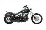 マフラー  バンスアンドハインズ VanceHines TwinSlash ツインスラッシュ スリップオン ブラック マフラー DYNA 08-16 1801-0407 4548664302901 取寄品