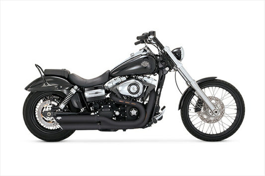 マフラー  バンスアンドハインズ VanceHines TwinSlash ツインスラッシュ スリップオン ブラック マフラー DYNA 08-16 1801-0407 4548664302901 取寄品