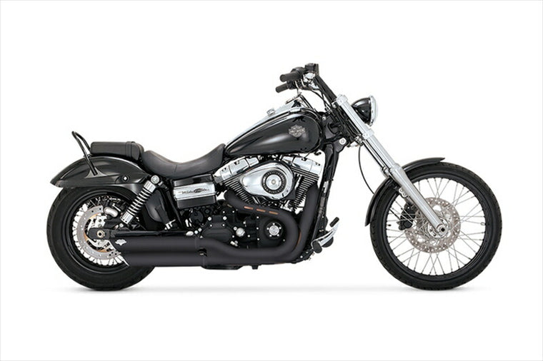 マフラー  バンスアンドハインズ VanceHines TwinSlash ツインスラッシュ スリップオン ブラック マフラー DYNA 08-16 1801-0407 4548664302901 取寄品