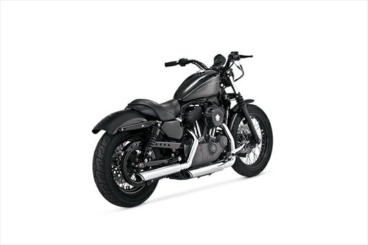 マフラー  バンスアンドハインズ VanceHines TwinSlash ツインスラッシュ スリップオン クローム マフラー SPORTSTER 04-13 1801-0402 4548664302918 取寄品