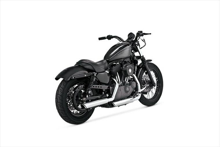 マフラー  バンスアンドハインズ VanceHines TwinSlash ツインスラッシュ スリップオン クローム マフラー SPORTSTER 04-13 1801-0402 4548664302918 取寄品
