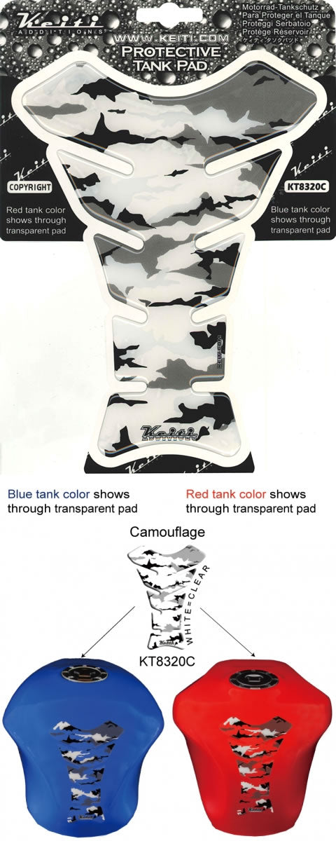 ケイティ Keiti タンクパッド カモフラージュ クリア- カタログ品番：P045-2081 メーカー品番：KT8320C