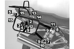 ヘプコアンドベッカー ヘプコ＆ベッカ サイドキャリア Lock-it ブラック XJR1300 07-16 カタログ品番：6504518-0001 メーカー品番：6504518 00 01