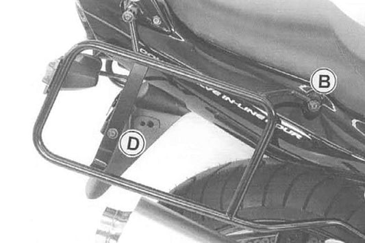 ヘプコアンドベッカー ヘプコ＆ベッカ サイドキャリア ブラック GSF1200 S Bandit 01-05 カタログ品番：650322-0001 メーカー品番：650322 00 01