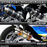 ウイルズウィン WirusWin ロイヤルマフラー スポーツタイプ ブラックカーボン ディオ110 カタログ品番：P048-1217 メーカー品番：642-59-13
