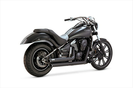 マフラー  バンスアンドハインズ VanceHines TwinSlash Staggered ツインスラッシュスタッガード ブラック マフラー VULCAN900 06-15 1811-2469 4548664770489 取寄品