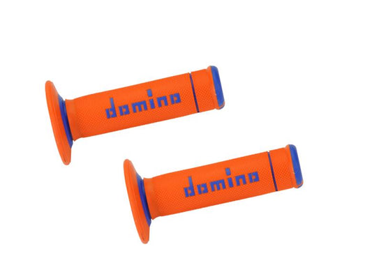 domino グリップ オフロードタイプ エクストリーム オレンジXブルー