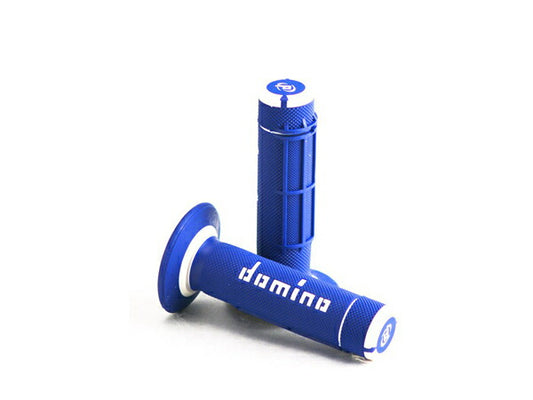 domino グリップ オフロードタイプ クロス ブルー×ホワイト