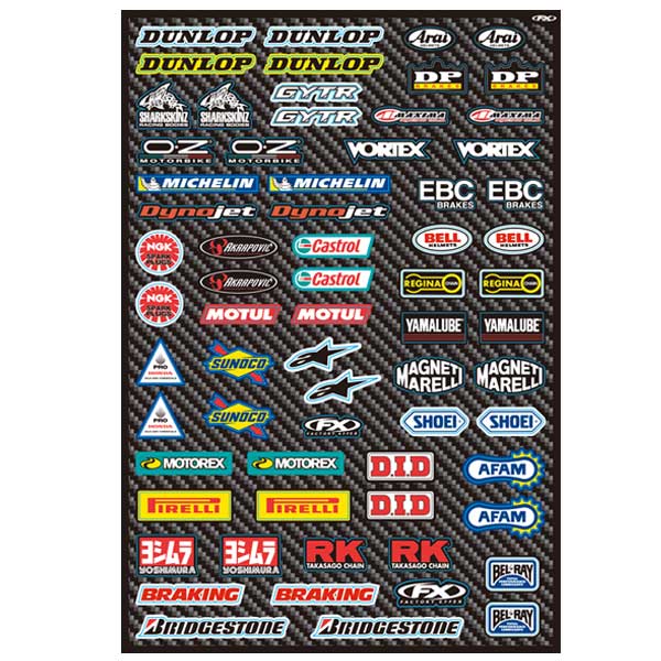 FACTORY EFFEX ファクトリーFX ステッカーキット STREET MICRO SPONSOR カタログ品番：P055-2631 メーカー品番：FX15-68002