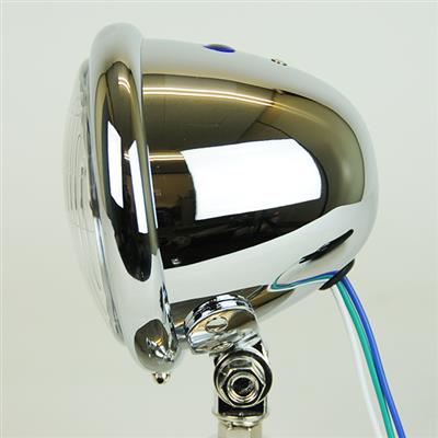 グッズ GOODS 4-1 2インチ ベイツタイプヘッドライト クローム ボトムマウント H4 カタログ品番：P055-8986 メーカー品番：66-84119