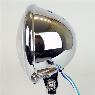 グッズ GOODS 5-3 4インチ ベイツタイプヘッドライト クローム ボトムマウント H4 カタログ品番：P055-8990 メーカー品番：66-84159