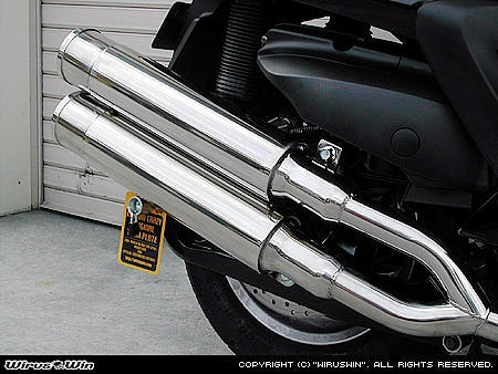 ウイルズウィン WirusWin スタイリッシュツインマフラー バズーカー GRANDMAJESTY400(O2センサー付) カタログ品番：P056-7552 メーカー品番：132-14-12