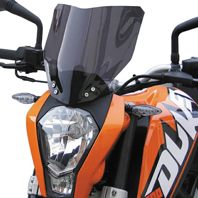 POWERBRONZE パワーブロンズ ネイキッドスクリーン ライトスモーク KTM DUKE 125 200 390 (12-13) カタログ品番：P057-3899 メーカー品番：400-KT101-001