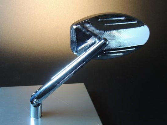 BURIAL ベリアル GT・フォージットミラー(オーバルタイプ) M8 ガンメタ カタログ品番：P060-3376 メーカー品番：C01-03-03