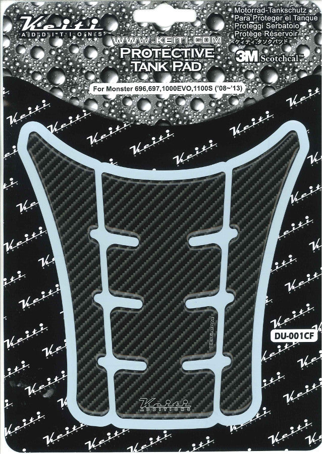 ケイティ Keiti タンクパッド ハンヨウ カーボン DUCATI type カーボン カタログ品番：P060-4460 メーカー品番：DU001CF