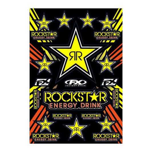 FACTORY EFFEX ファクトリーFX ステッカーキット Rockstar YEL カタログ品番：P062-6318 メーカー品番：FX15-68702