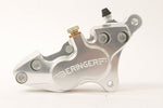 BERINGER ベルリンガー 4Pアキシャルキャリパー ミギ シルバー ストリートトリプル 08-13、TIGER800 XC 11-15、CB750(RC42)92-08 カタログ品番：4H02-S メーカー品番：4H02-S